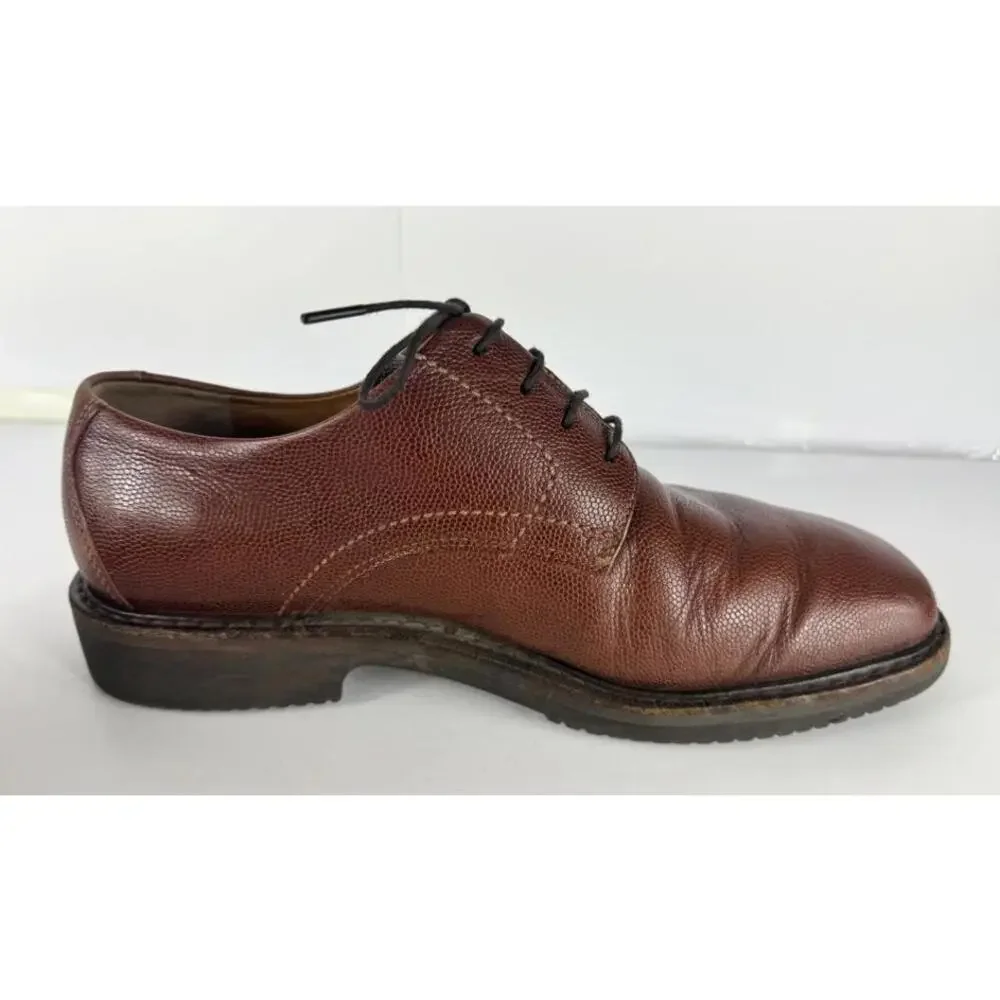 MEPHISTO 'Marlon' Brown Plain Toe Derby Oxfords Size US 7